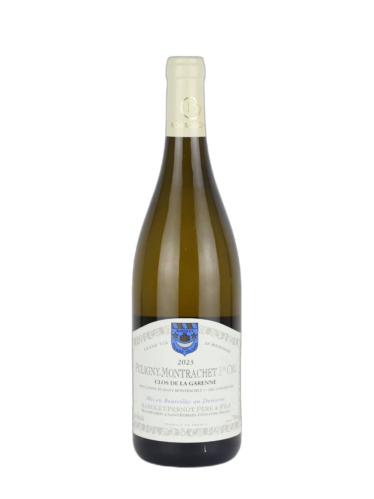 DOMAINE BAROLET PERNOT Puligny-Montrachet 1er Cru Clos de la Garenne